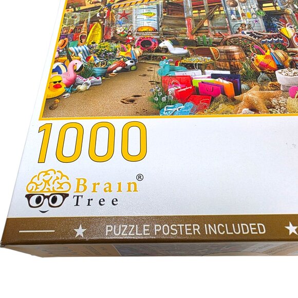 Jigsaw Puzzle 1,000 Pieces Beach Fantasy 27.6" x 19.8" Ultra Premium White Board - Picture 5 of 8